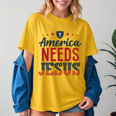 America Needs Jesus Tee