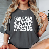 Forever Chasing Sunsets & Jesus T-shirt