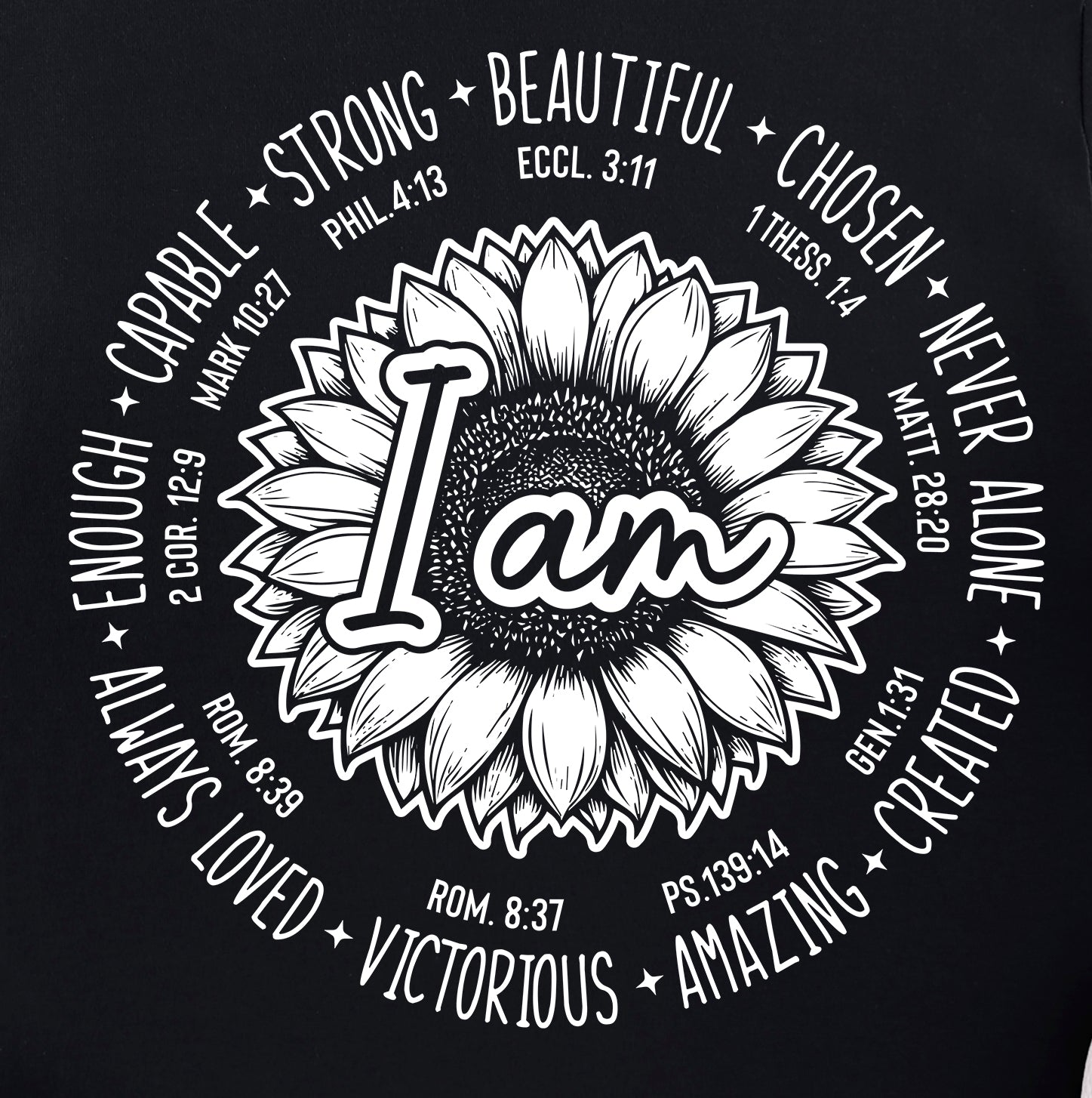 I Am Strong, Beautiful, Chosen etc... Tee