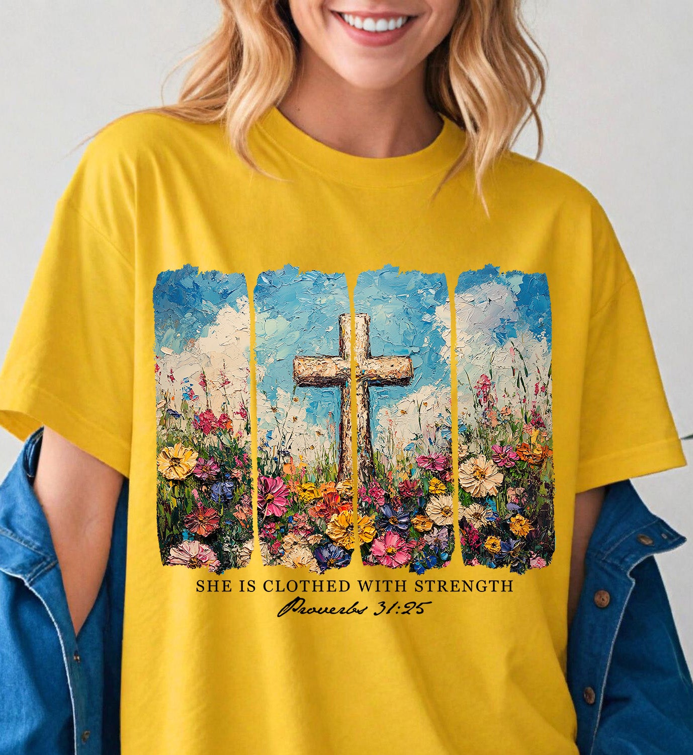 She is Clothed With Strength Tee