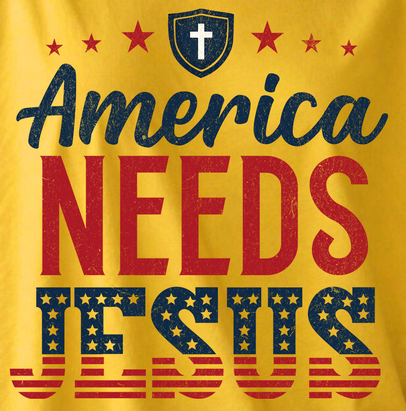 America Needs Jesus Tee